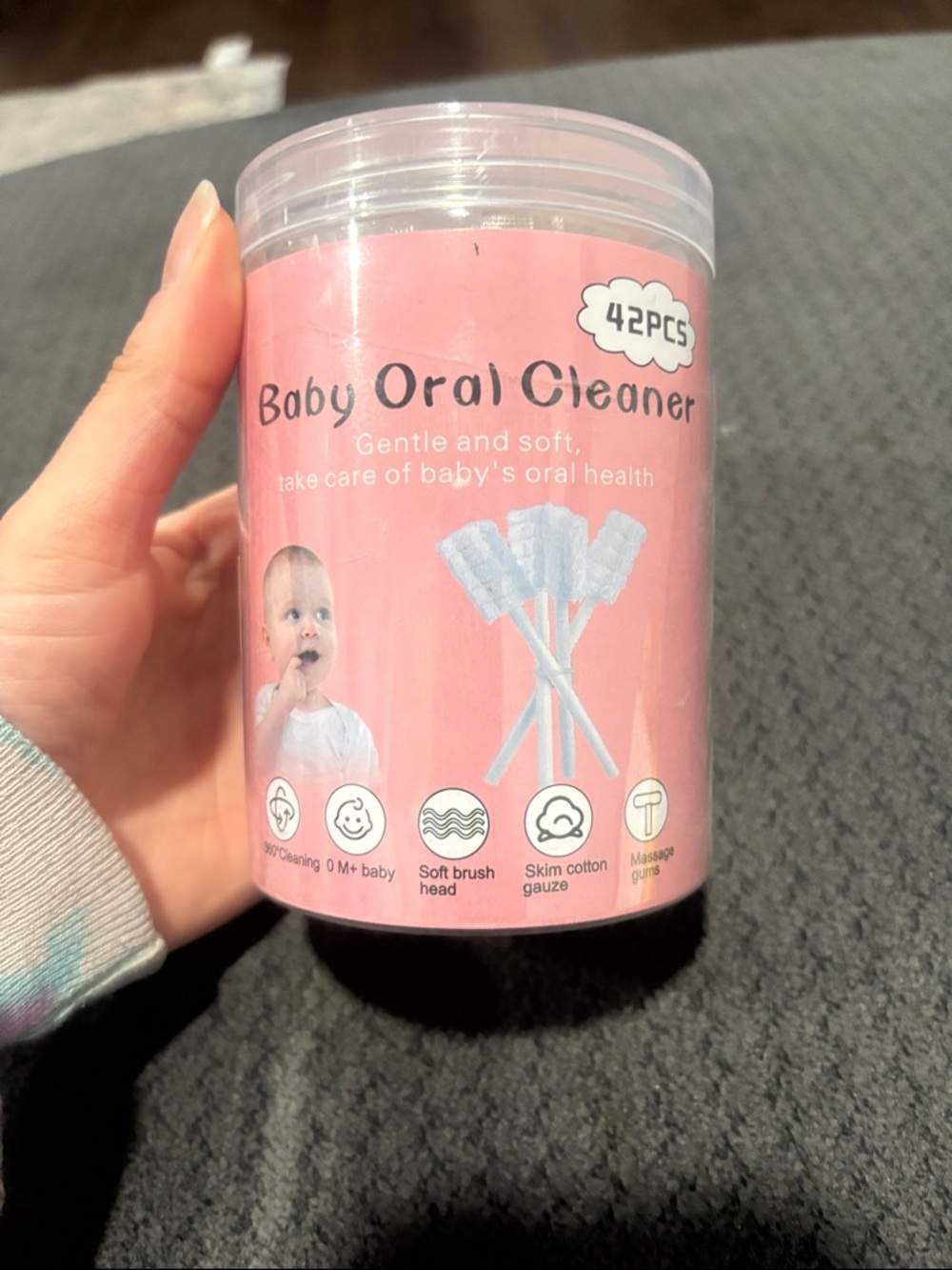 🟢10/$10 - Baby Oral Cleaner Soft Cotton Gauze